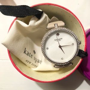Kate Spade Women’s Leather Watch with Pearl Face